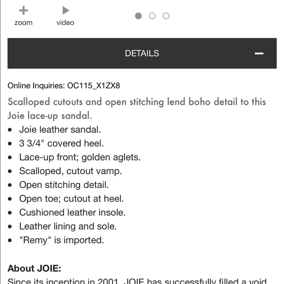 Joie “remy” lace up heels - Picture 7 of 7